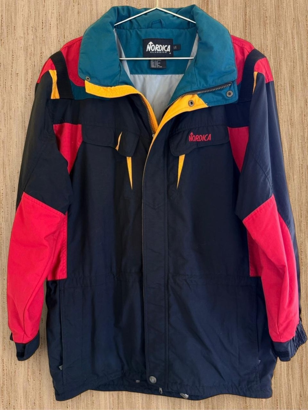 Vintage Nordica Ski Jacket Retro Winter Coat Oversized 90s